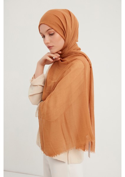 Ultra Hafif Bürümcük Şal 90x190cm - Camel