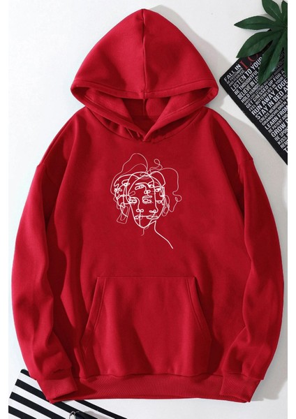 Woman One Line Baskılı Sweatshirt