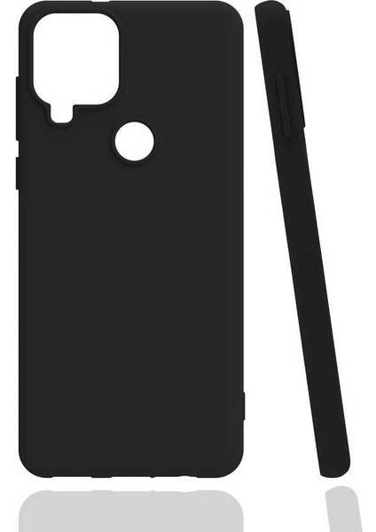 Realme C15 Kılıf Pürüzsüz Mat Renkli Biye Silikon
