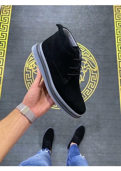 %100 Hakiki Deri Rahat Erkek Günlük Termo Şeffaf Kaymaz Taban Kışlık Klasik Spor Bot 40-44 fiyatları