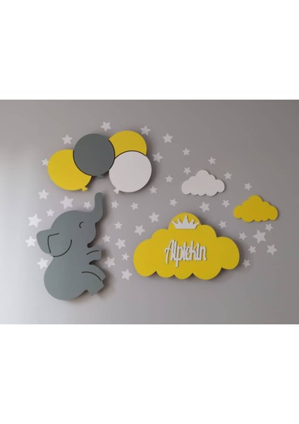 Çocuk Odası Dekoratif Ahşap Gece Lambası Ledli Aydınlatma