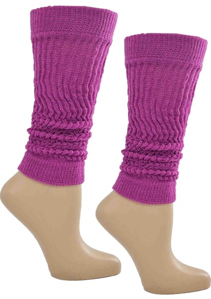 Flora Genç Kız Düz Renk Tozluk Aerobik Bot Çorap Mor fiyatları