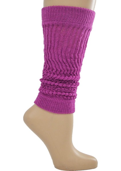 Flora Genç Kız Düz Renk Tozluk Aerobik Bot Çorap Mor modelleri