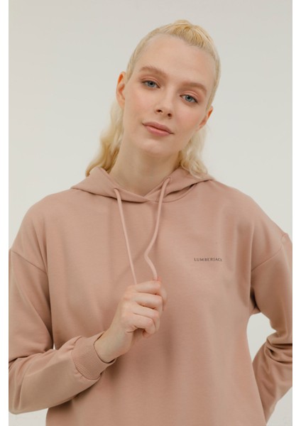 W-SN80 Basic Hoodie 2pr Pudra Kadin Sweatshirt indirimleri