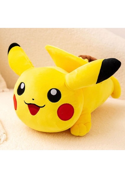 Deniz Sport Ithal Soft Kumaş Pokemon Go Pikachu Figür Peluş Oyuncak Büyük Boy Uyku & Oyun Arkadaşı Pikachu 38 cm