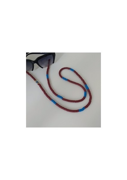 Taraftar Fi̇mo Boncuk Detay Unisex Gözlük Askısı Trabzon SA1377