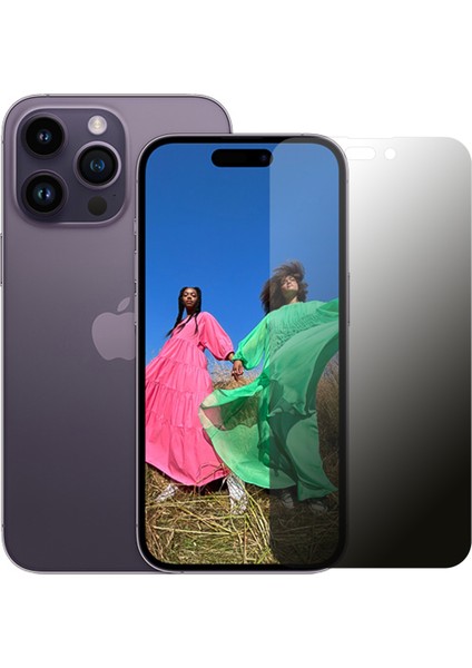 iPhone 14 Pro Hayalet Privacy Flexiglass Mat Nano Ekran Koruyucu