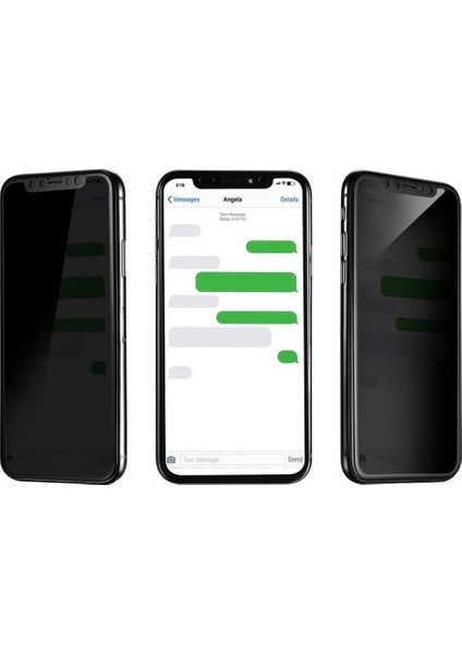 iPhone x / Xs Hayalet Privacy Flexiglass Mat Nano Ekran Koruyucu