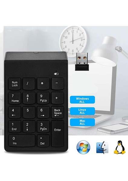 Fxn-24 Kablosuz Wireless Mini Numerik Klavye Keypad