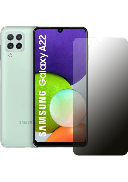 Samsung Galaxy A22 Hayalet Privacy Flexiglass Mat Nano Ekran Koruyucu