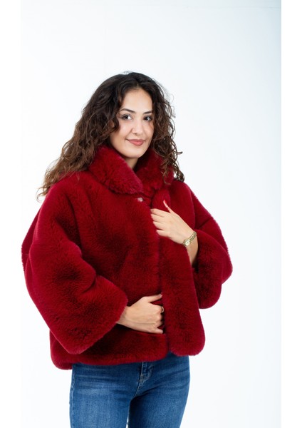 Kadın Şık Ithal Broşlu Fox Kürk Kaban(En Yüksek Gramajlı Kürk-Kar Montu)