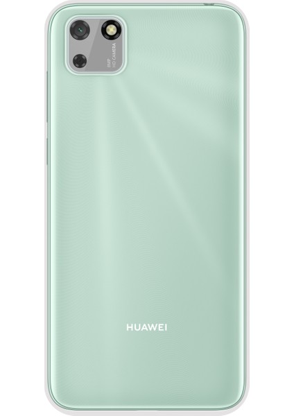 Huawei Y5P Kılıf Kamera Korumalı Silikon Şeffaf Arka Kapak