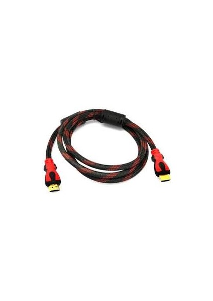 Sargılı - 3mt 3 Metre HDMI Kablo 1.4V 4K Full Hd Laptop Tv Görüntü HDMI Kablosu Hdtohd Örgülü