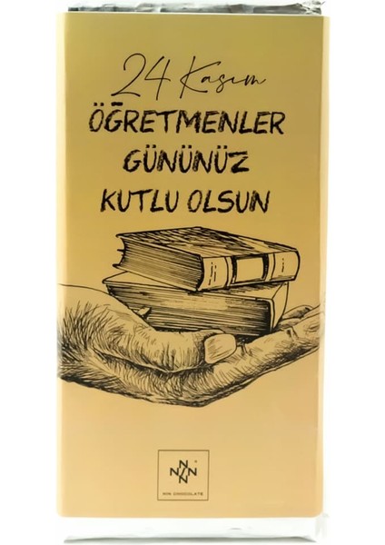 Öğretmenler Günü Kitap Desenli Tablet Çikolata 90 gr