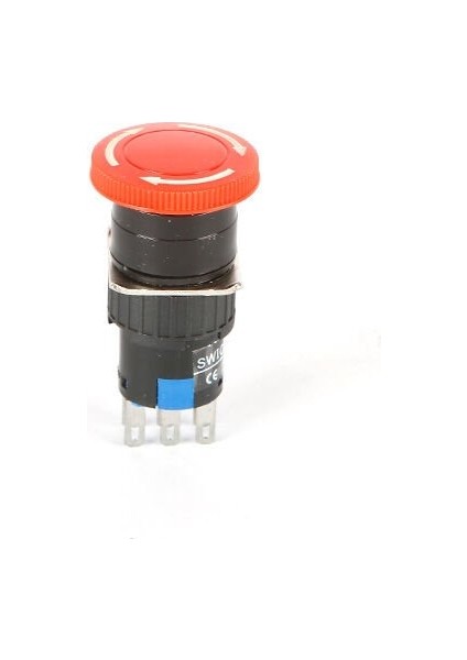 16MM Acil Stop Butonu (Bas-Çevir) 1no+1nc