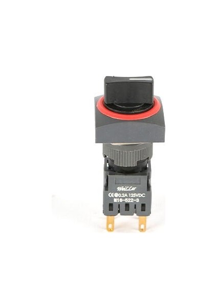 Ø16MM 1-0-2 Kalıcı Kare Mandal Buton 2no+2nc