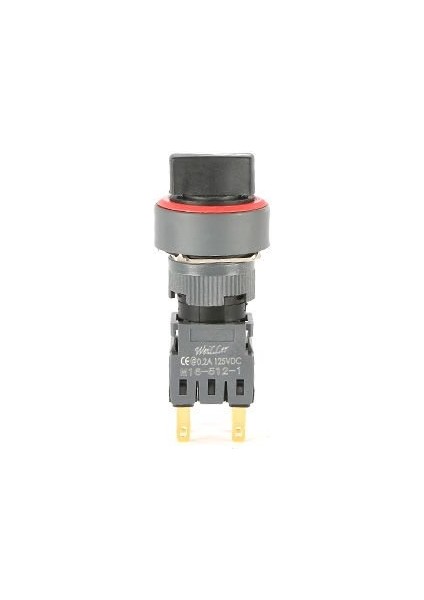 Ø16MM 1-0-2 Kayıcı Yuvarlak Mandal Buton 2no+2nc