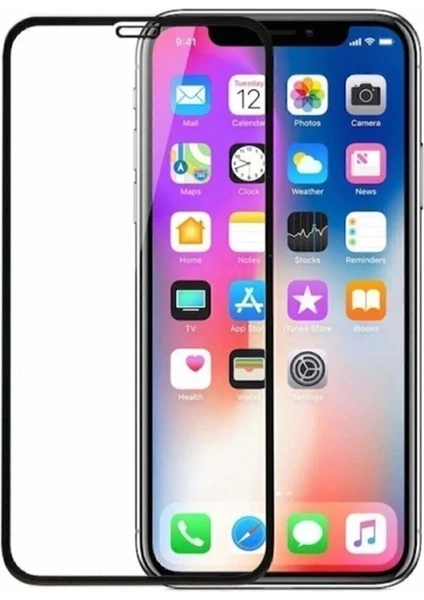 Apple iPhone 11 6d Tam Kaplayan Ekran Koruyucu Cam Siyah