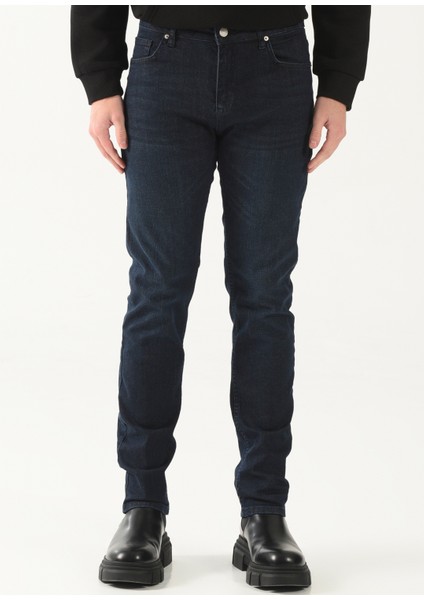 Koyu Indigo Erkek Denim Pantolon