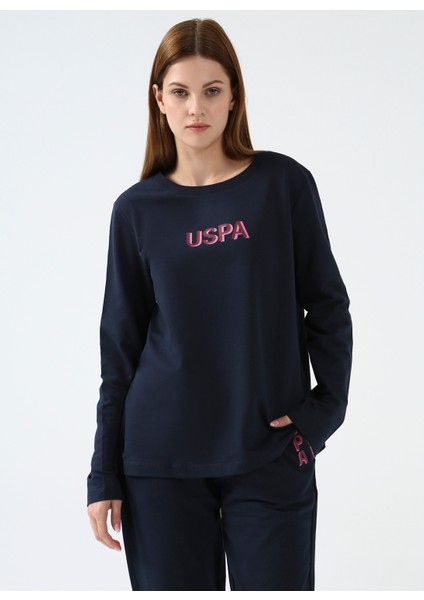 Bisiklet Yaka Lacivert Kadın Sweatshirt BALLY-SK022 modelleri