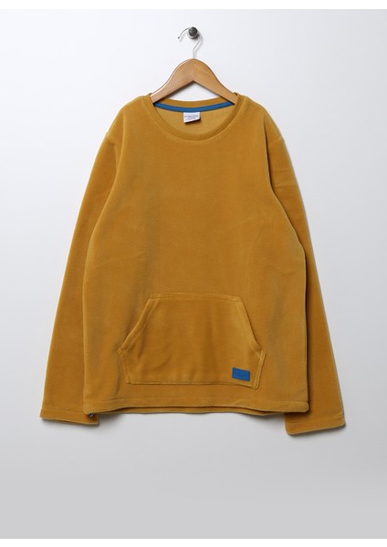 Düz Erkek Çocuk Sarı Sweatshirt Demhu