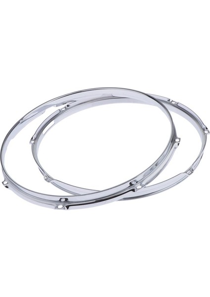 Chrome Trampet Davul Çember Çift 14 "8 Kulak / Delik / Lug (Yurt Dışından)