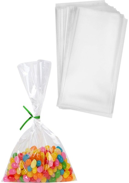 50LI Şeffaf Cake Pops ve Kurabiye Poşeti 10X20CM