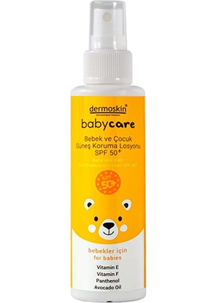 Dermoskin Babycare Bebek Ve Çocuk Güneş Koruma Losyonu Spf50+ 100 Ml