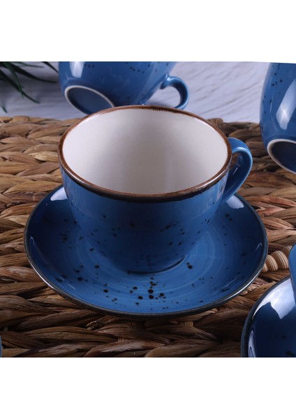 Tulü Porselen Tulu Porselen Reactive 93 Mavi 12 Parça Çay Fincan Takımı modelleri
