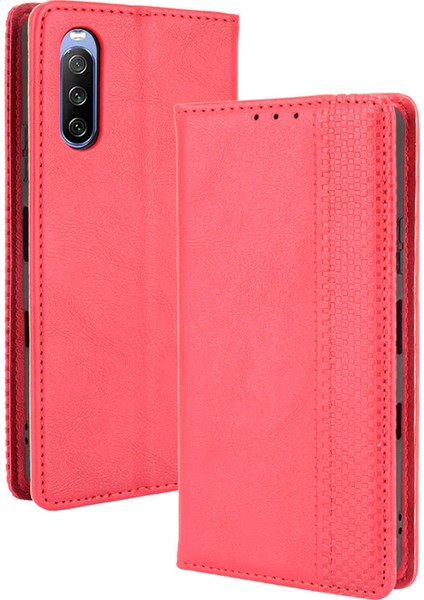 Sony Xperia 10 Telefon Kılıfı - Kırmızı (Yurt Dışından)