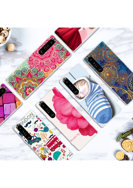 Sony Xperia 1 Telefon Kılıfı - Renkli (Yurt Dışından) fırsatları