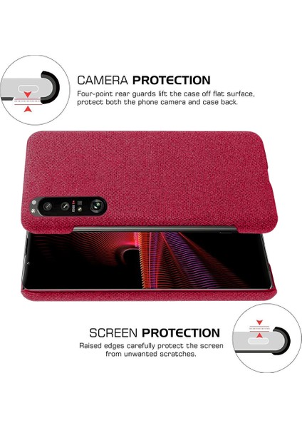 Sony Xperia 1 Telefon Kılıfı - Kırmızı (Yurt Dışından) modelleri