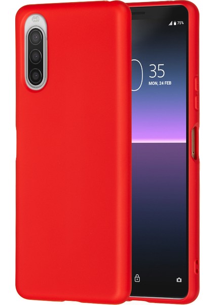 Sony Xperia 10 Telefon Kılıfı - Kırmızı (Yurt Dışından)