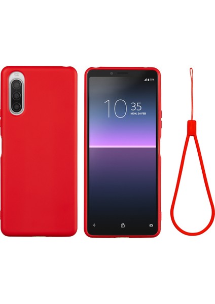 Sony Xperia 10 Telefon Kılıfı - Kırmızı (Yurt Dışından) fiyatları