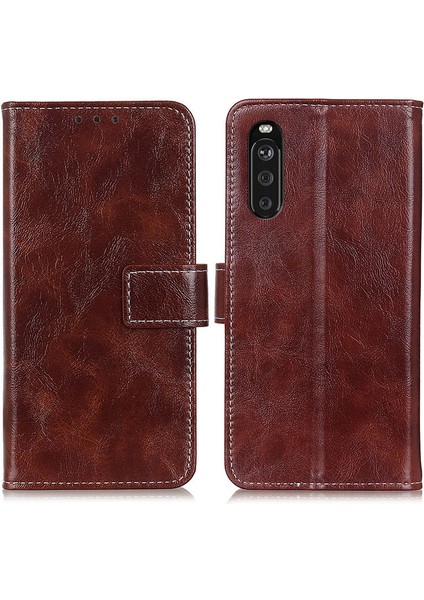 Sony Xperia 10 Telefon Kılıfı - Kahverengi (Yurt Dışından)