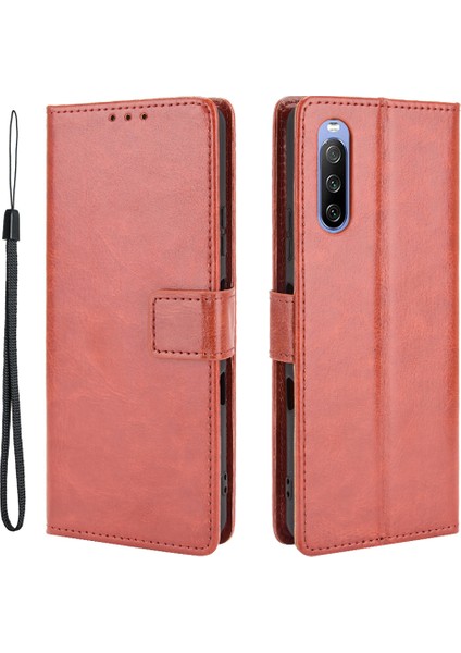 Sony Xperia 10 Telefon Kılıfı - Kahverengi (Yurt Dışından)