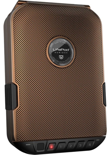 Lifepod 2.0  Biometric Seyahat Humidoru Antik Brass (LH20B-AB)