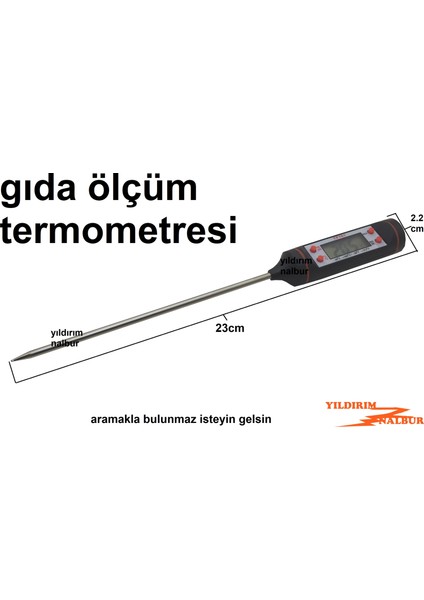 Gıda Termometre Dijital Derece Ölçüm Cihazı Gıda fiyatları
