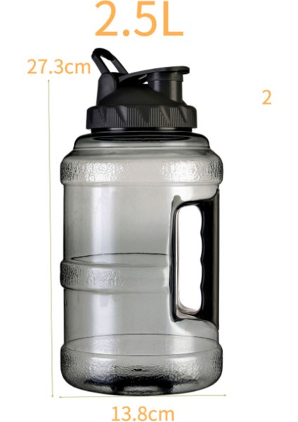 2.5l Geniş Ağız Plastik Spor Su Şişesi (Yurt Dışından)