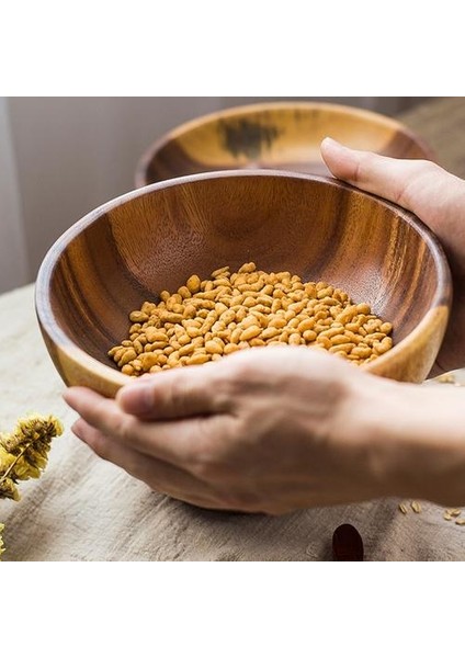 Doğal El Yapımı Ahşap Salata Kase (Yurt Dışından) modelleri