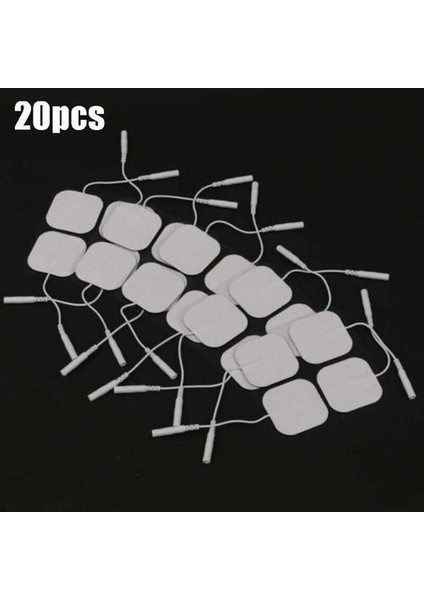 2.0mm Tens Makinesi Değiştirmeleri Elektrot Pedleri Jel 4X4CM Vücut Masajı(Yurt Dışından)