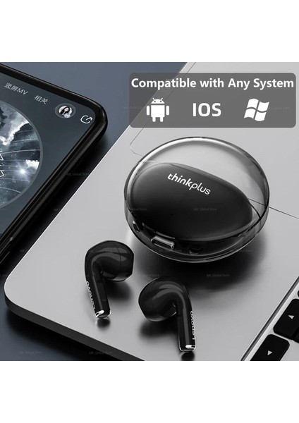 LP80PRO Bluetooth 5.3 Kablosuz Kulaklık Tws Beyaz