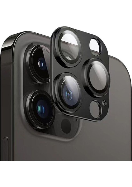 iPhone 14 Pro - iPhone 14 Pro Max Kamera Camı Lens Koruyucu Halka Set - AL3131