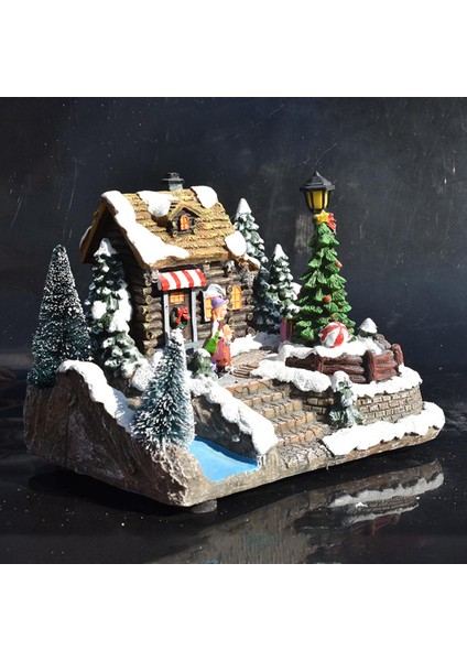 Noel Evleri Dış Mekan Çocukları Için Dekorasyon Binaları Noel Ağacı Mevcut (Yurt Dışından) fırsatları