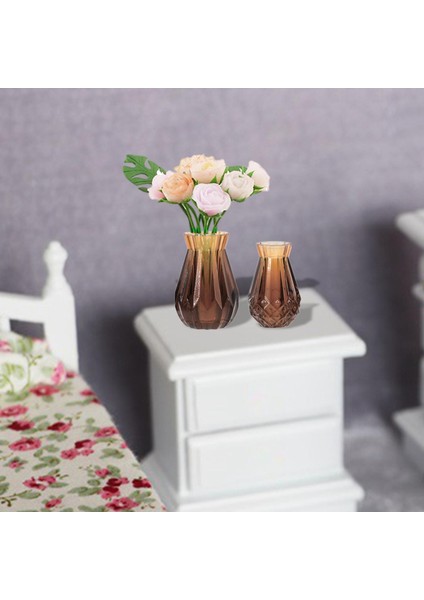 1:12 Dollhouse Minyatür Simülasyon Süsleme Kahvesi Için Saksı Bitkileri (Yurt Dışından)