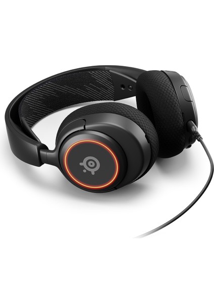 Steelseries Arctis Nova 3 Multi-System Oyun Kulaklığı — Hi-Fi Sürücüler — 360° Uzamsal Ses — Rgb Işıklar — Clearcast Gen 2 Mikrofon — Pc, Ps5, Ps4, Switch