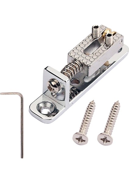 3 Pcs Gitar Parçaları Banjo Chrome İçin Tek Gitar Köprüsü Vida Anahtarı (Yurt Dışından)