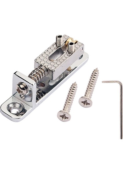3 Pcs Gitar Parçaları Banjo Chrome İçin Tek Gitar Köprüsü Vida Anahtarı (Yurt Dışından)