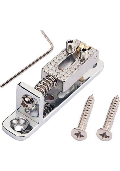 3 Pcs Gitar Parçaları Banjo Chrome İçin Tek Gitar Köprüsü Vida Anahtarı (Yurt Dışından)