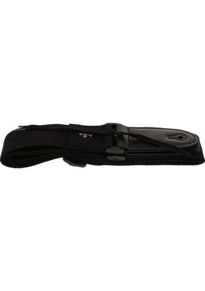 Ayarlanabilir Gitar Kayışı Akustik Elektrikli Gitar Bas Pamuk Kemer Genişliği 5 cm. Siyah (Yurt Dışından)